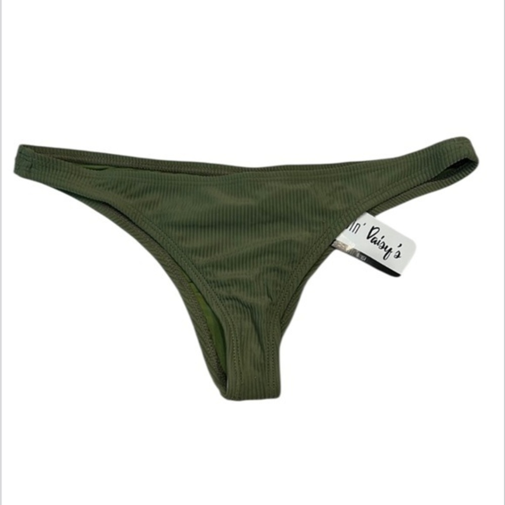 Dippin' Daisy's Olive bikini swim bottom separates size medium NWT